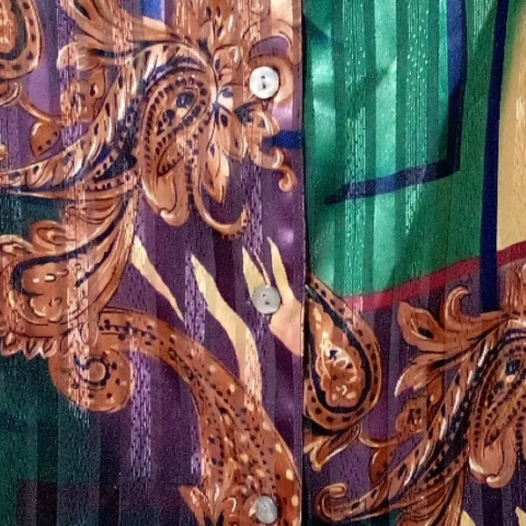 Alia multi-colour button down blouse - Picture 4 of 5